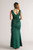 Eloise Sleeveless Split Mermaid Formal Dress in Emerald Green