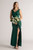 Eloise Sleeveless Split Mermaid Formal Dress in Emerald Green
