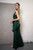 Eloise Sleeveless Split Mermaid Formal Dress in Emerald Green