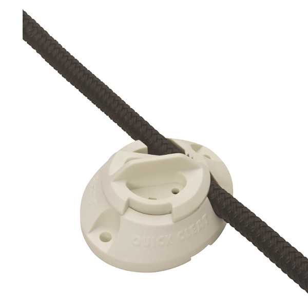 Barton Marine Quick Cleat - 5\/16" - White [60031]