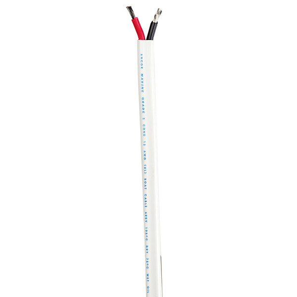 Ancor Standard Duplex Cable - Flat 8\/2 - 2x8mm - Red\/Black - 100' [120910]