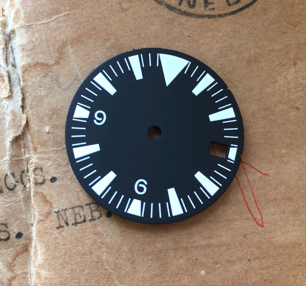 White SM Tri w/date Dial for Seamaster 