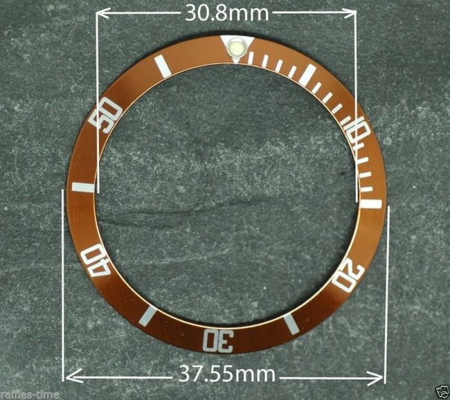 Submariner Style Brown White Bezel 
