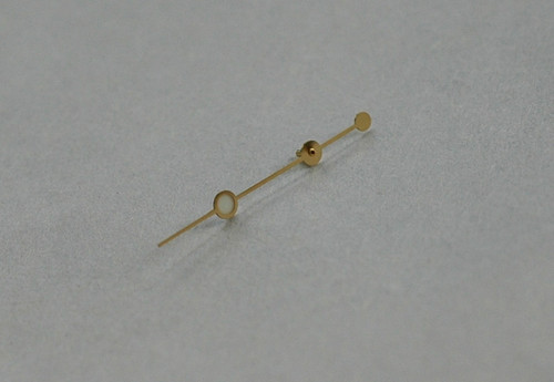 White Lume Gold long pinion Second  GMT Merc Watch Hand for ETA 2836 / 2824
