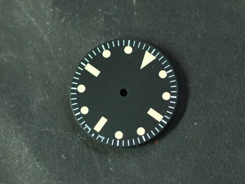 Plain Milsub Watch Dial for ETA 2836 / 2824 Movement Yellow Lume