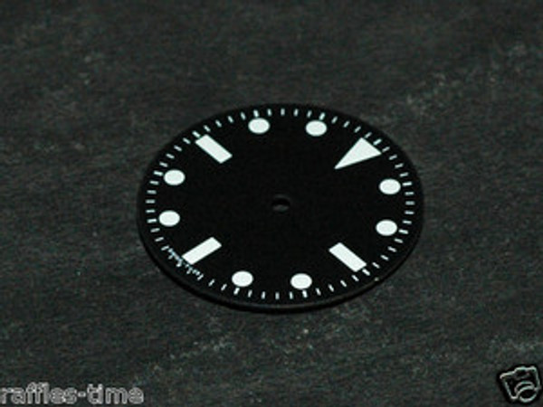 Plain Milsub Watch Dial for DG 2813 Movement w/o date White Lume T < 25