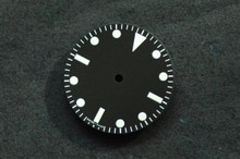 Plain 27mm  Milsub Watch Dial for DG 2813 Movement White Lume