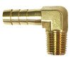 90° Brass Hose Barb Fitting