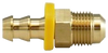 Brass Push-Lock Hose Barb to 45° Male Flare Fitting
