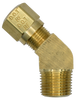 Brass Nylon Air Brake Compression Fitting, 45° Male Connector, 79NAB Series