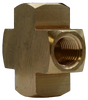 Brass Female Cross Tee, 102A Series