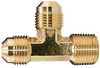 Brass Male Flare Run Tee Fitting, 45°, T3 Series