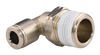 Brass Nickel Plated Push to Connect Fitting, 90° Male Swivel Elbow, 269PPSNI Series