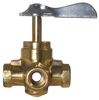 210C, Brass 3-Way Female Pipe Thread Marine Selector Valve