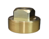 109A: Brass Square Head Plug