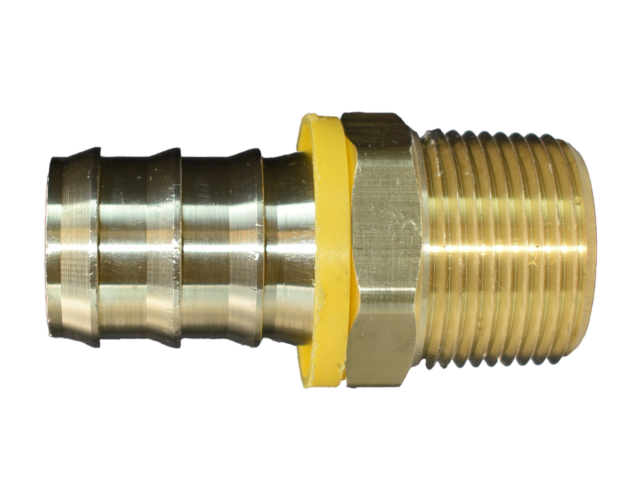 301, Brass Push-Lock Male Hose Barb Fitting