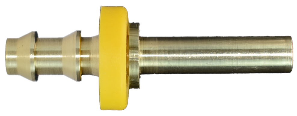 Brass Push-Lock Rigid Tube Shank Fitting