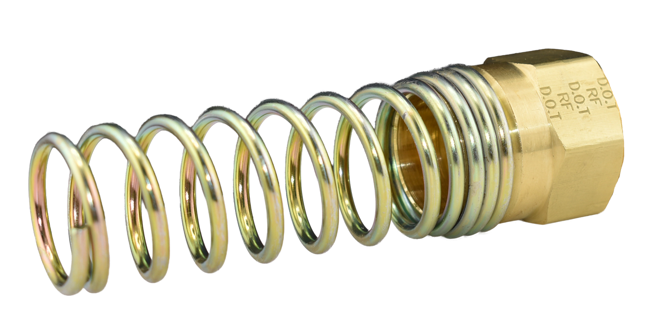 371A, Air Brake Hose End Spring Guard and Nut, For use with J1402 Air Brake Hose