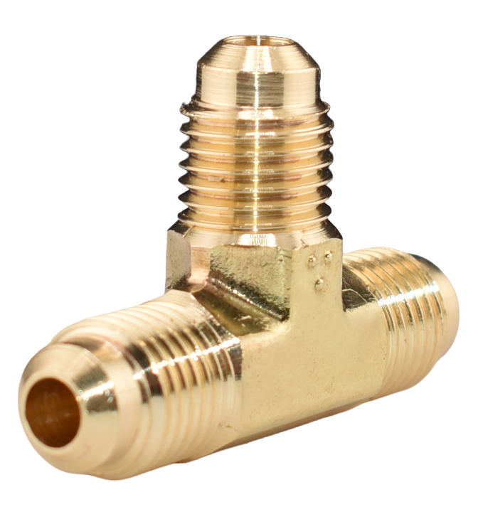 Brass Male Flare Union Tee Fitting, T2 Series