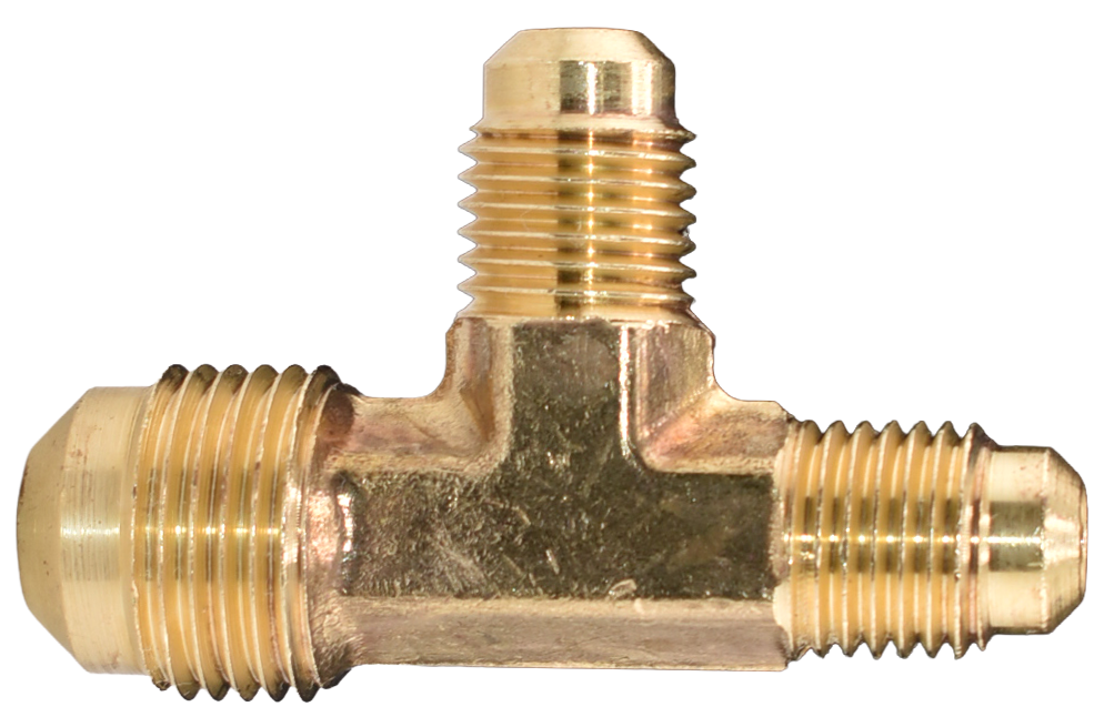 Brass Male Flare (45°) Reducing Tee Fitting, TR2 Series