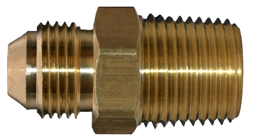 Brass 37° Male Flare Connector Fitting, U1-37° Series
