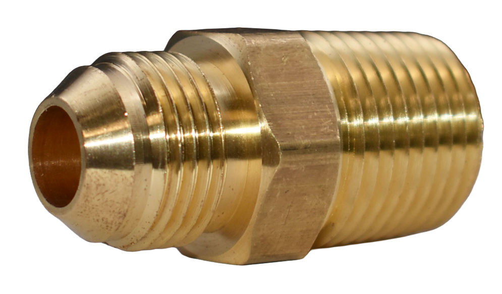 Brass 37° Male Flare Connector Fitting, U1-37° Series