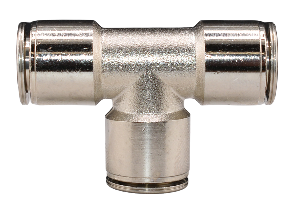 Brass Nickel Plated Push to Connect Union Tee, 264PPNI Series