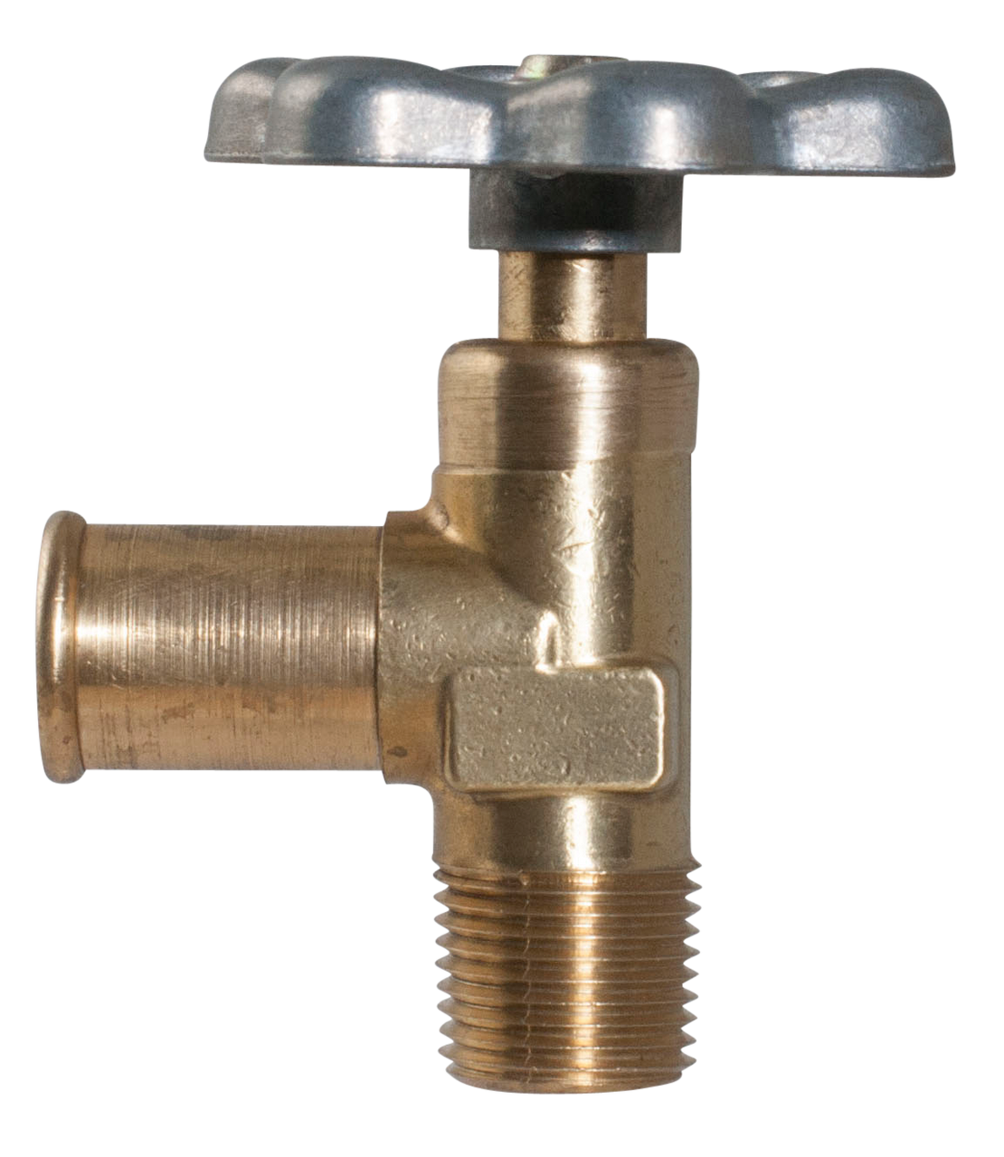 97V-10N, Beaded Barb to MPT Rising Stem Truck Valve