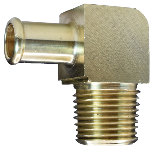269HB, 90° Brass Beaded Hose Barb