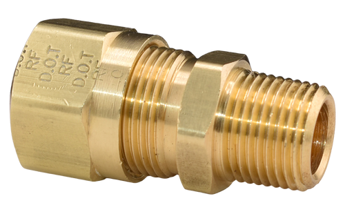 Brass Nylon Air Brake Fitting, Male Connector, 68NAB Series