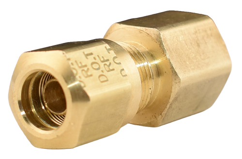 Brass DOT Nylon Air Brake Compression Fitting, Female Connector, 66NAB