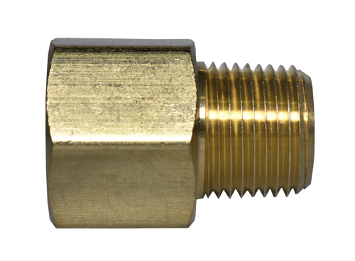 120A, Brass Pipe Adapter, FPT X MPT