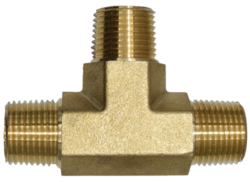 Brass Fitting, Male Pipe Tee, T12 Series