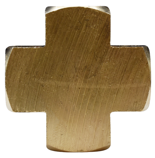 Brass Female Cross Tee, 102A Series
