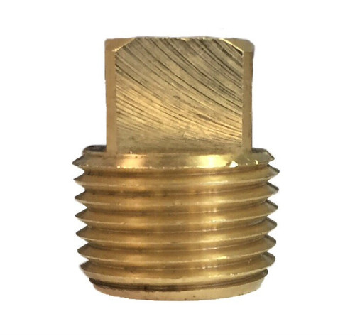 109A: Brass Square Head Plug