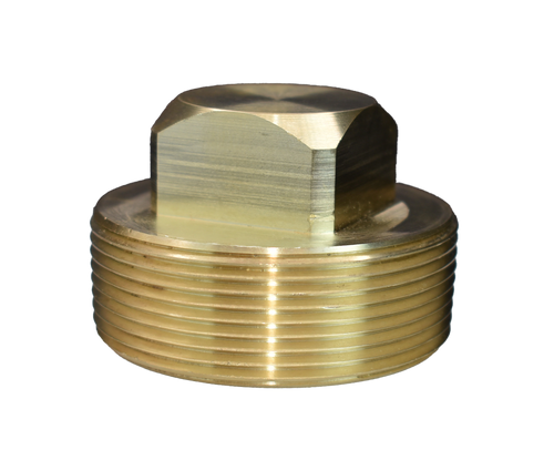 109A: Brass Square Head Plug