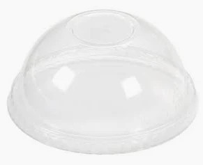 Clear Plastic Dome Lids with Straw Hole (Fits 16-24 oz Cold Cups) - 1000 PCS (Himson)