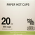 20 oz Retail-Ready Hot Cups with Barcode (Coffee Design) - 500 PCS (POS Ready Pac)