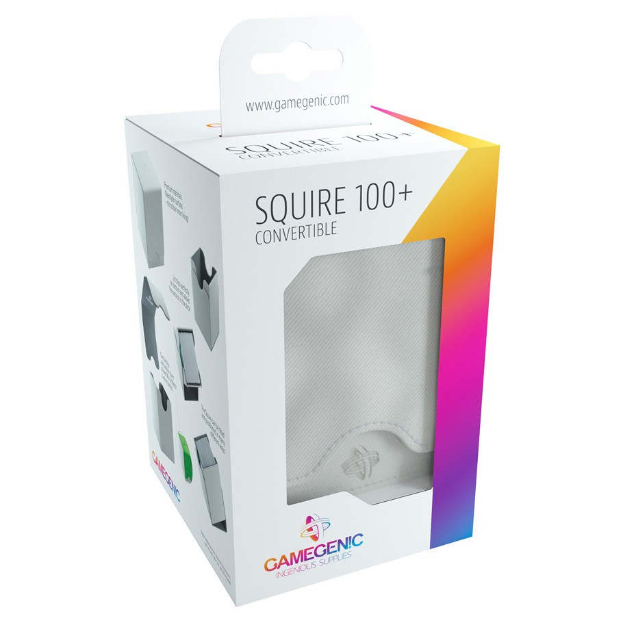 White Squire 100+ Convertible Deck Box - GameGenic - Atlantis Hobby