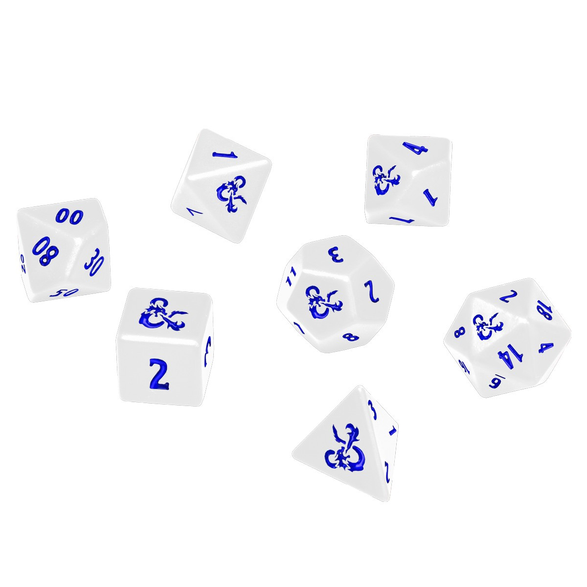 Heavy Metal Dice D&D Icewind Dale D20 7 Piece Set - Ultra Pro