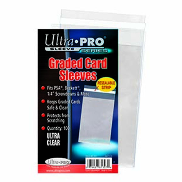 Card Sleeves 3 3/4" X 53/4" Graded Resealable (100) Ultra Pro