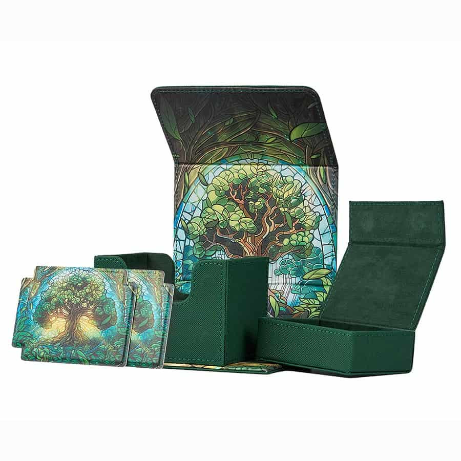 Radiant 100+ Deluxe Deck Box - Mythical Forest - Arcane Fortress