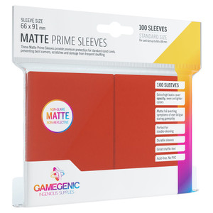 Matte Prime Red Sleeves (100pk) - GameGenic Matte Prime Red Sleeves (100pk) - GameGenic