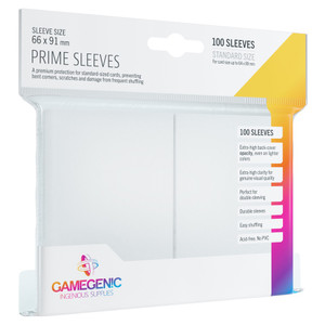 Prime White Sleeves (100pk) - GameGenic Prime White Sleeves (100pk) - GameGenic