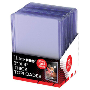 Top Loader Thick 100pt 25pk 3"x4" - Ultra Pro Top Loader Thick 100pt 25pk 3"x4" - Ultra Pro
