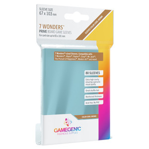 Prime 7 Wonders Card Sleeves (67x103mm) - GameGenic Prime 7 Wonders Card Sleeves (67x103mm) - GameGenic