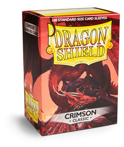 Classic Deck Sleeves (100ct) - Crimson - Dragon Shield Classic Deck Sleeves (100ct) - Crimson - Dragon Shield