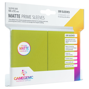 Matte Prime Lime Sleeves (100pk) - GameGenic Matte Prime Lime Sleeves (100pk) - GameGenic