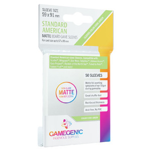 Matte Standard American Sleeves 57x89mm - GameGenic Matte Standard American Sleeves 57x89mm - GameGenic