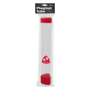 Playmat Tube - Clear with Red Caps and Dice - BCW Playmat Tube - Clear with Red Caps and Dice - BCW